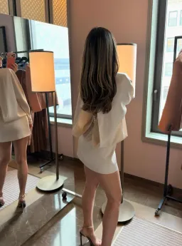 Rachel Gilbert Florida Mini Dress in Champagne AU 6 for rent on The Volte - image 1