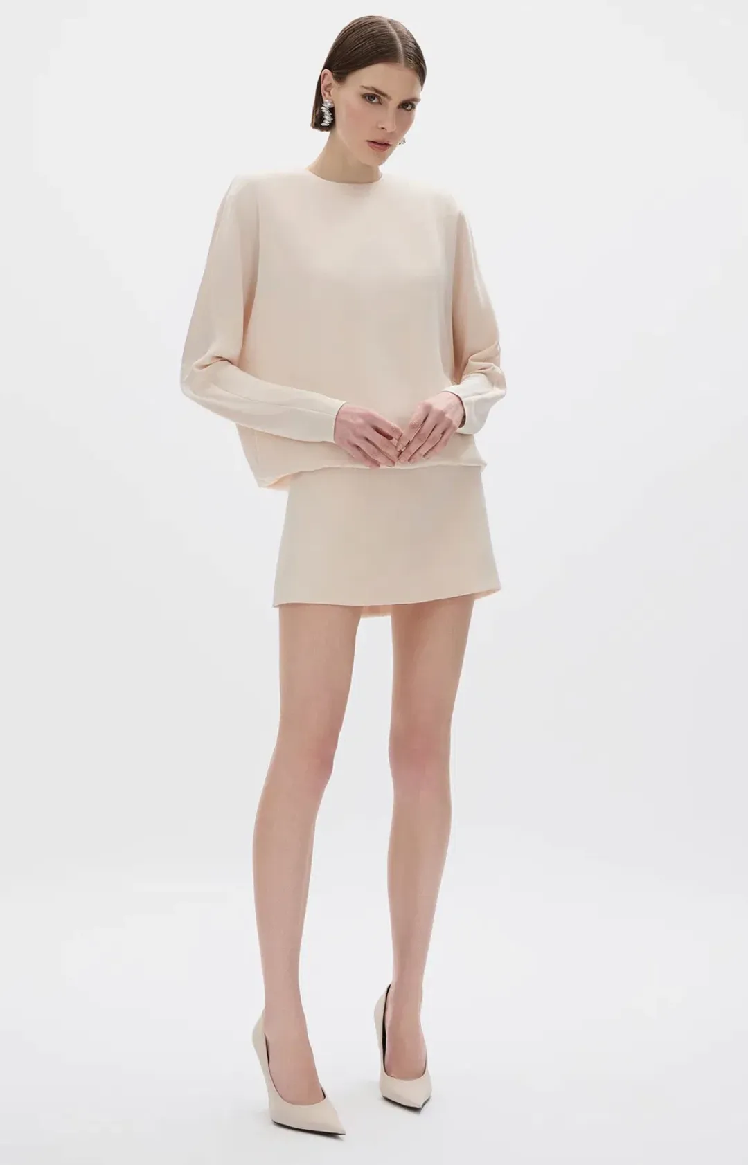 Rachel Gilbert Florida Mini Dress in Champagne AU 10 for rent on The Volte - main image