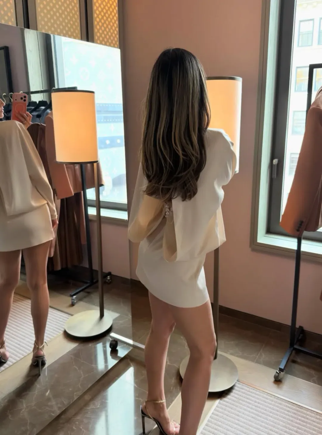 Rachel Gilbert Florida Mini Dress in Champagne AU 10 for rent on The Volte - main image