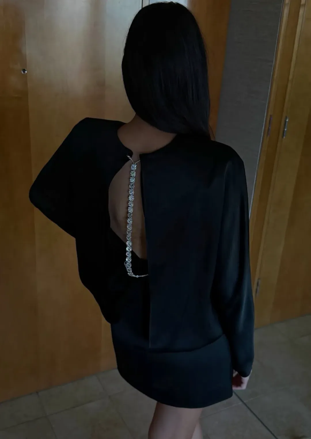 Rachel Gilbert Florida Mini Dress in black AU 10 for rent on The Volte - main image