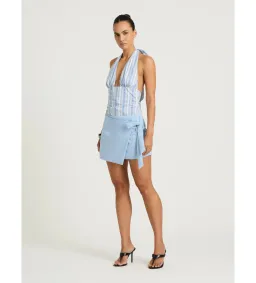 Benni Tiano Mini Dress in Blue Stripe Size AU10 for rent on The Volte - image 2