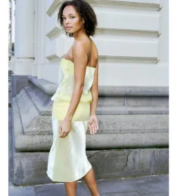 Mode Mischief Melt Panel Dress in Limoncello Size S/AU8 for rent on The Volte - image 2
