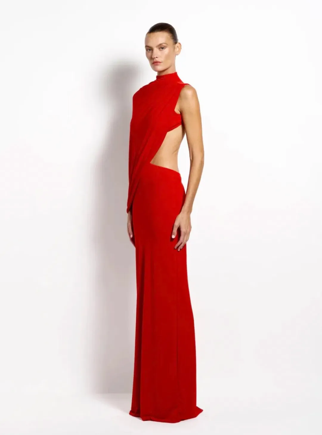 Effie Kats Aleksi Gown - Rio (red) - Size 10 for rent on The Volte - main image