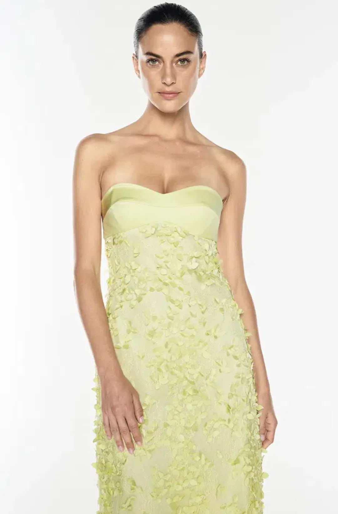 ENCHANTMENT BALCONETTE DRESS | LIMONCELLO - SIZE 6 for rent on The Volte - main image