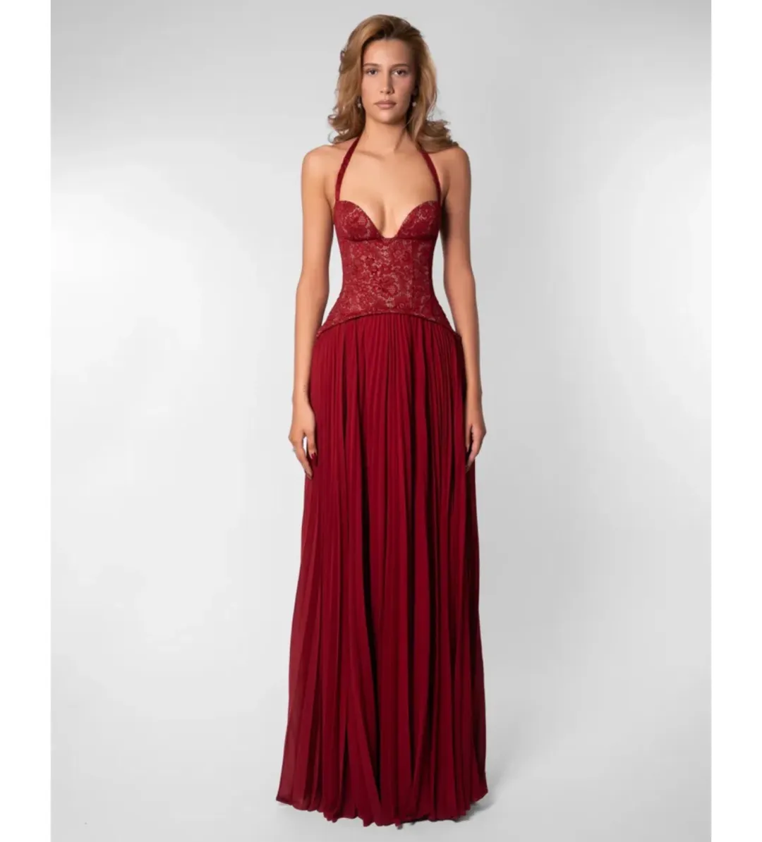 Fenity Gaia Dress in Red Size XS for rent on The Volte - main image