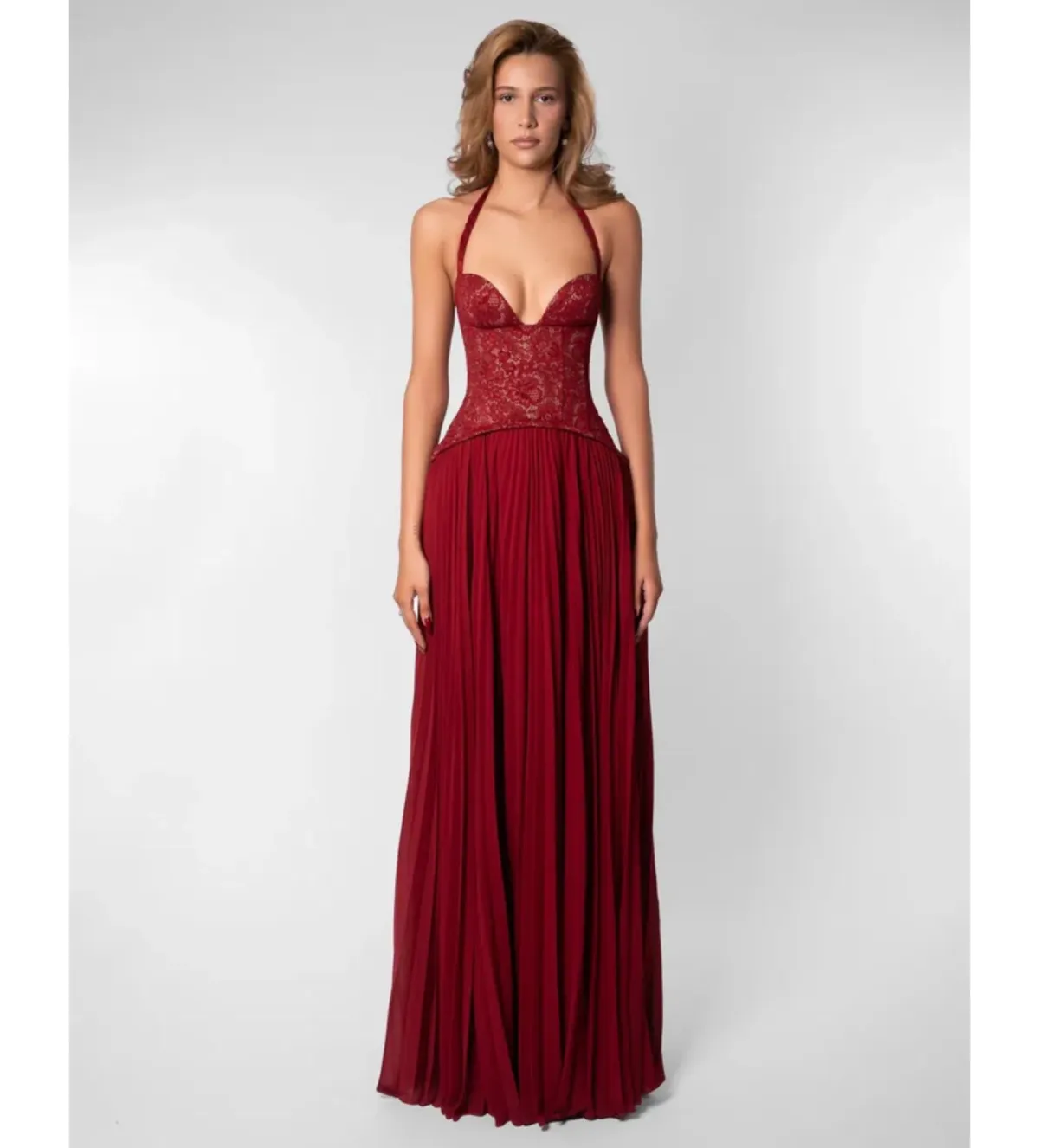 Fenity Gaia Dress in Red Size XS for rent on The Volte - main image