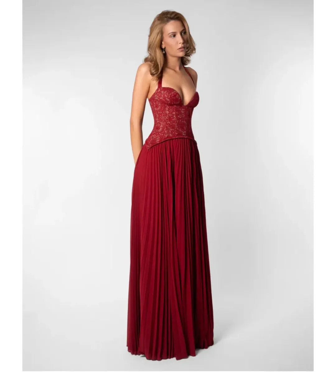 Fenity Gaia Dress in Red Size XS for rent on The Volte - main image