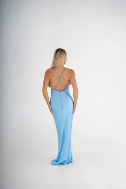 Lexi Dulce Maxi Gown Baby Blue for rent on The Volte - image 3
