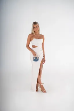 Studio Lexi Milan Maxi Gown White for rent on The Volte - image 2