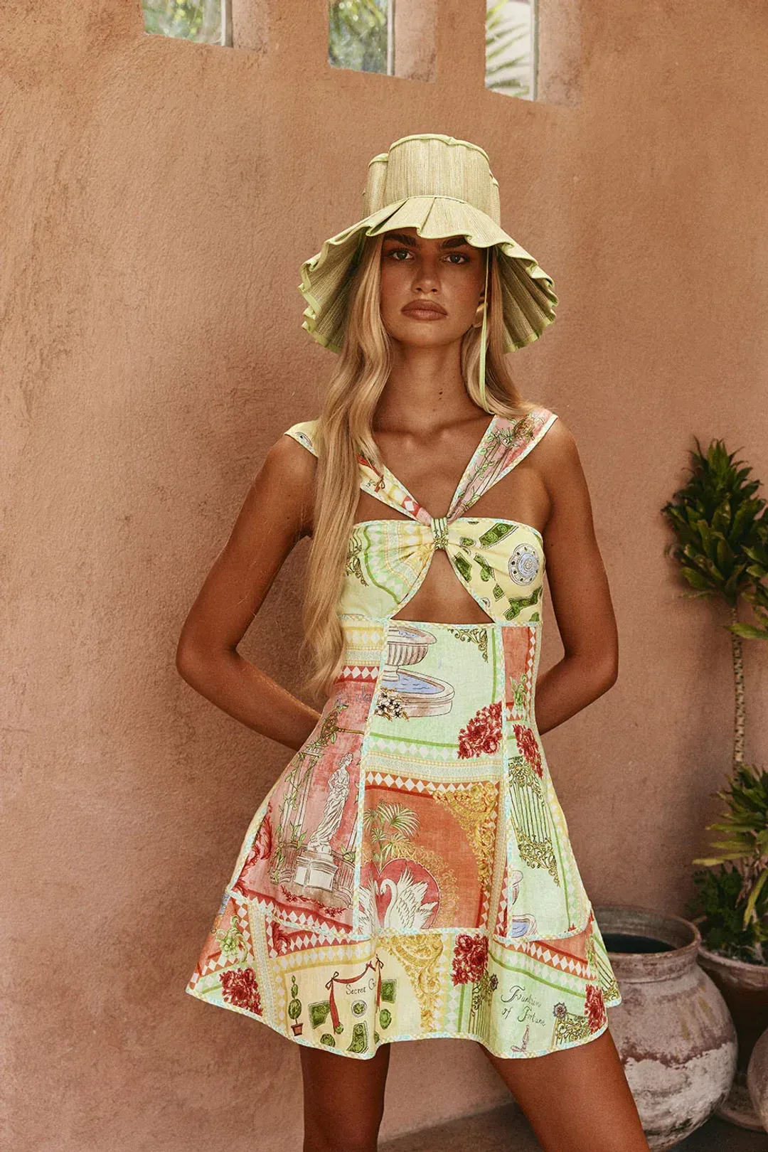 Natalya Dress El Jardin by Zaco Size 8 for rent on The Volte - main image