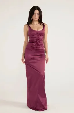 Ance Gria Atlein Gown | Plum for rent on The Volte - image 4