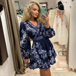 Zimmermann Aliane Blue Frill Dress Size 8 for rent on The Volte - image 2