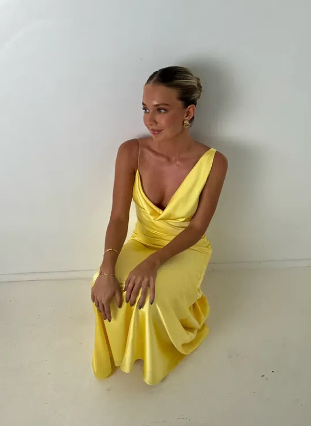 HNTR The Label Bianka Gown – Lemon sz 6 for rent on The Volte - main image