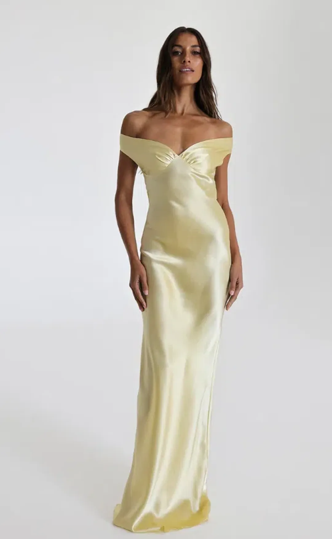 Natalie Rolt Bridget Gown – Lemon sz 6 for rent on The Volte - main image
