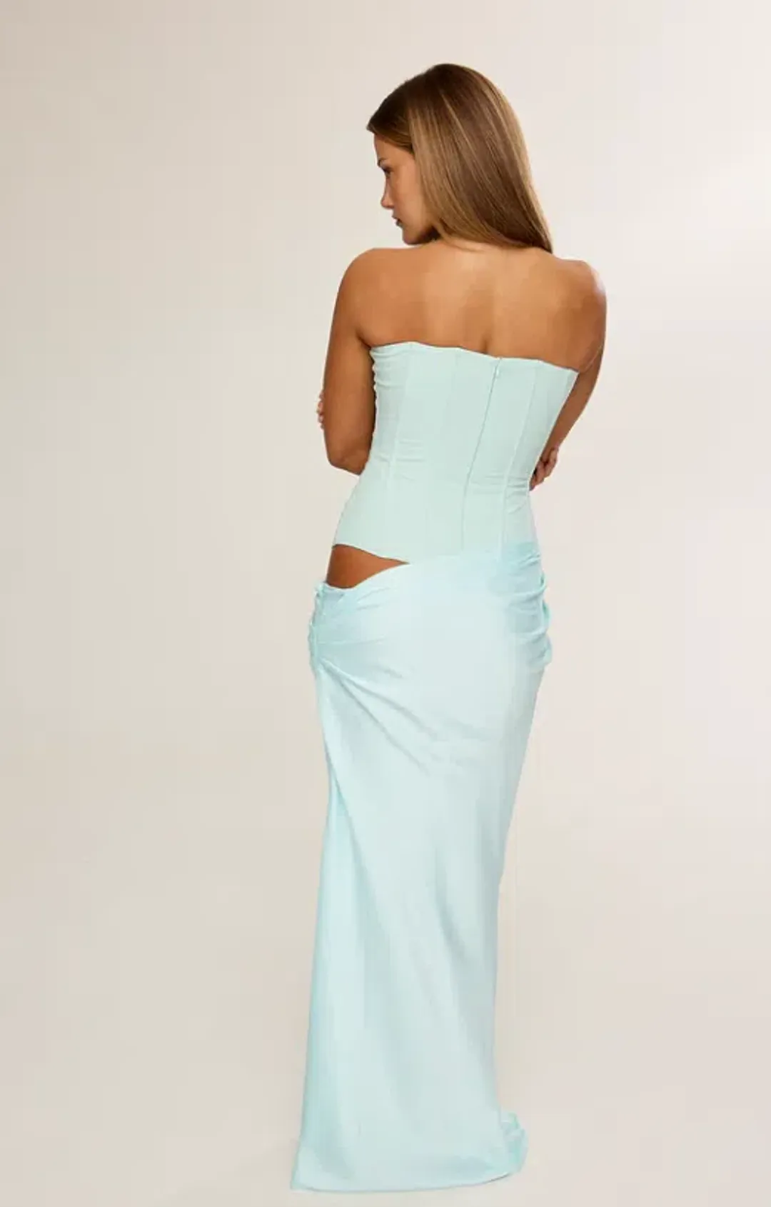 HNTR The Label Huxley Gown – Aqua sz 8 for rent on The Volte - main image