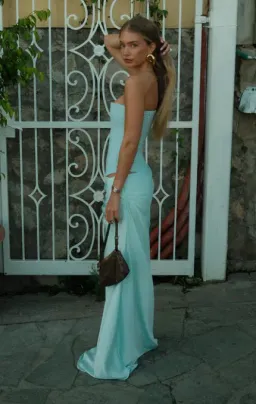 HNTR The Label Huxley Gown – Aqua sz 8 for rent on The Volte - image 2