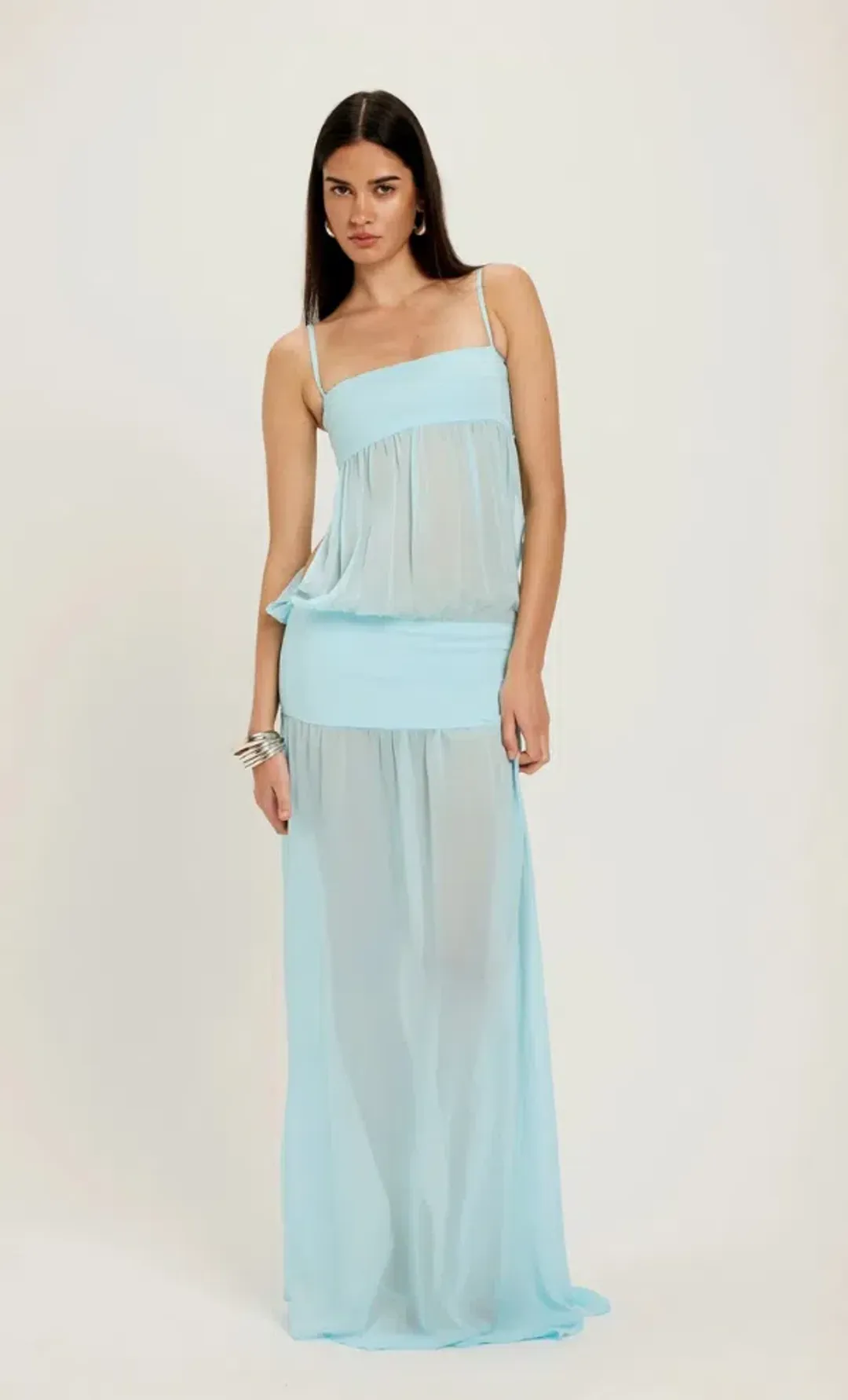 Ance Gria Romeo Dress Aqua Size S for rent on The Volte - main image