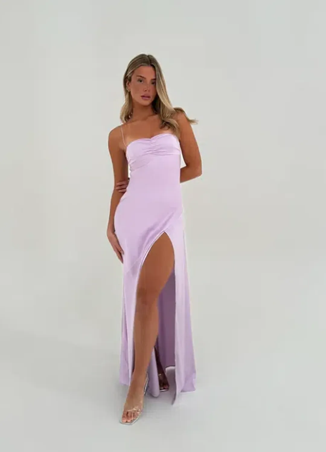 HNTR The Label Gaia Gown Lilac sz 6 for rent on The Volte - main image