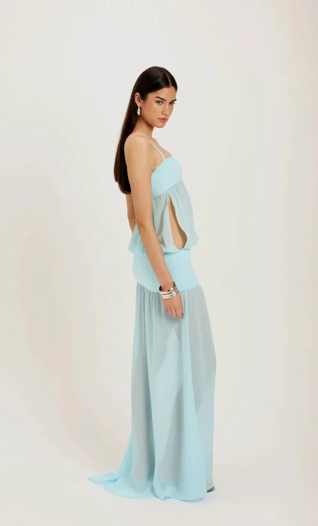 Ance Gria Romeo Dress Aqua Size XS for rent on The Volte - main image