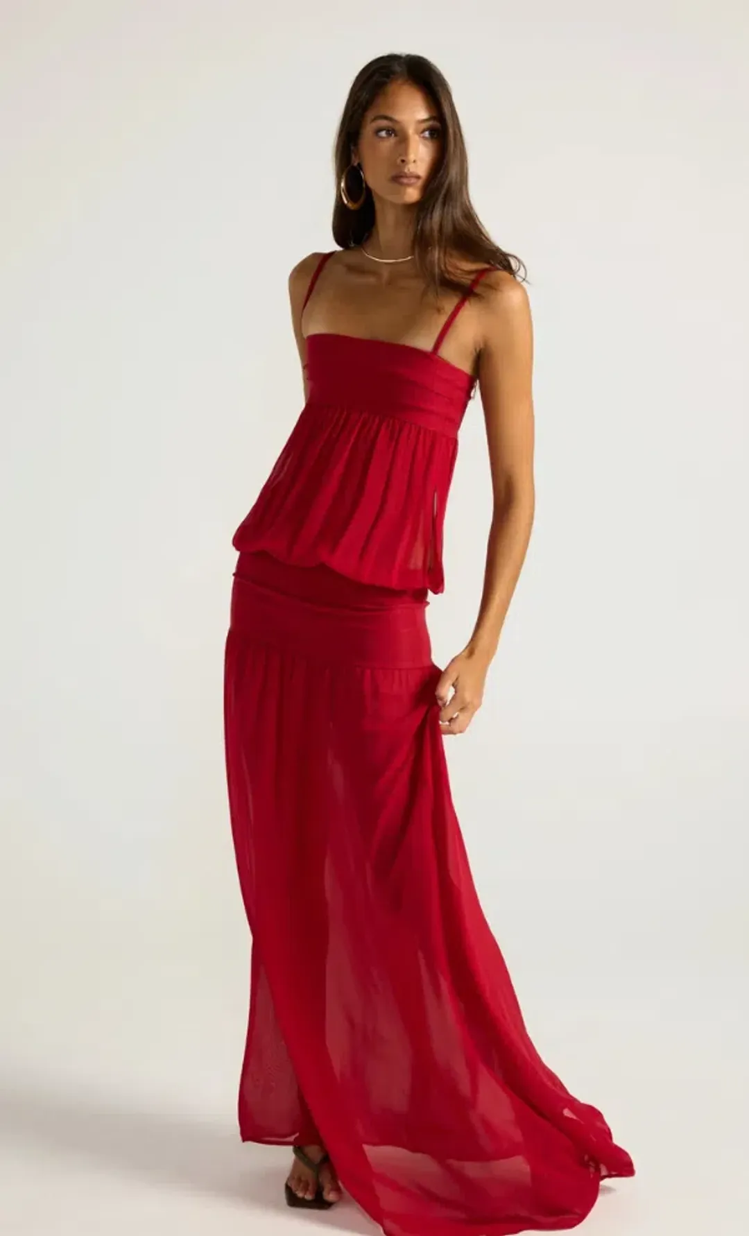 Ance Gria Romeo Gown - Red S for rent on The Volte - main image