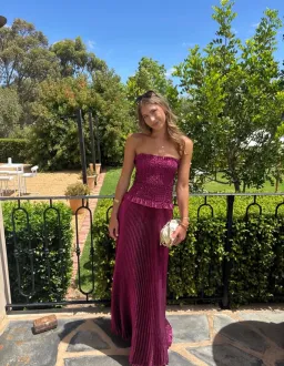 LIDEE WOMAN MAYA GOWN SANGRIA / SIZE 6  for rent on The Volte - image 3