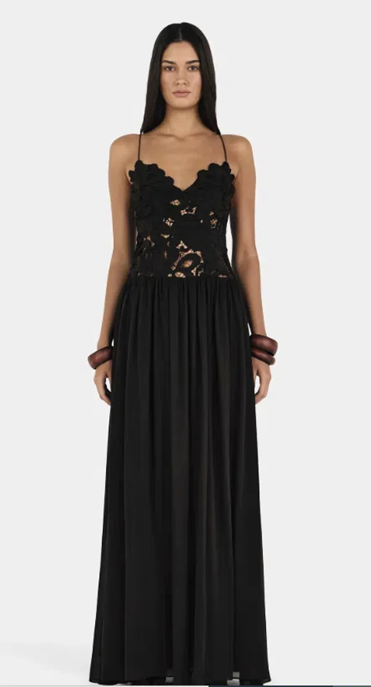 Stephanie Maxi Dress Black for rent on The Volte - main image