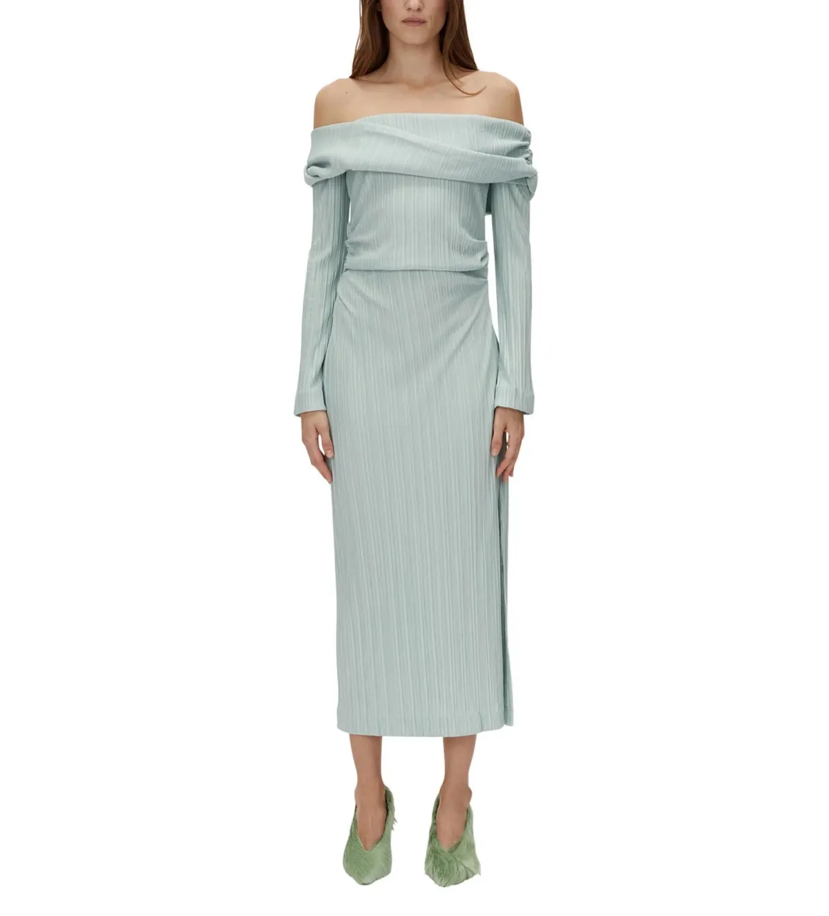 Camilla And Marc Shaw Midi Dress Dusty Mint Size 12 for rent on The Volte - main image