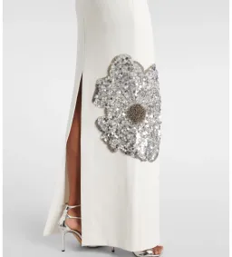 Rebecca Vallance Layana Strapless Embellished Gown White Size 8 for rent on The Volte - image 4