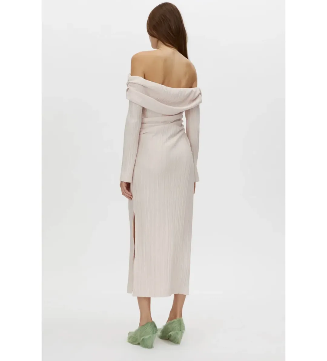 Camilla And Marc Shaw Off Shoulder Dress in Ice Pink Size AU12 for rent on The Volte - main image