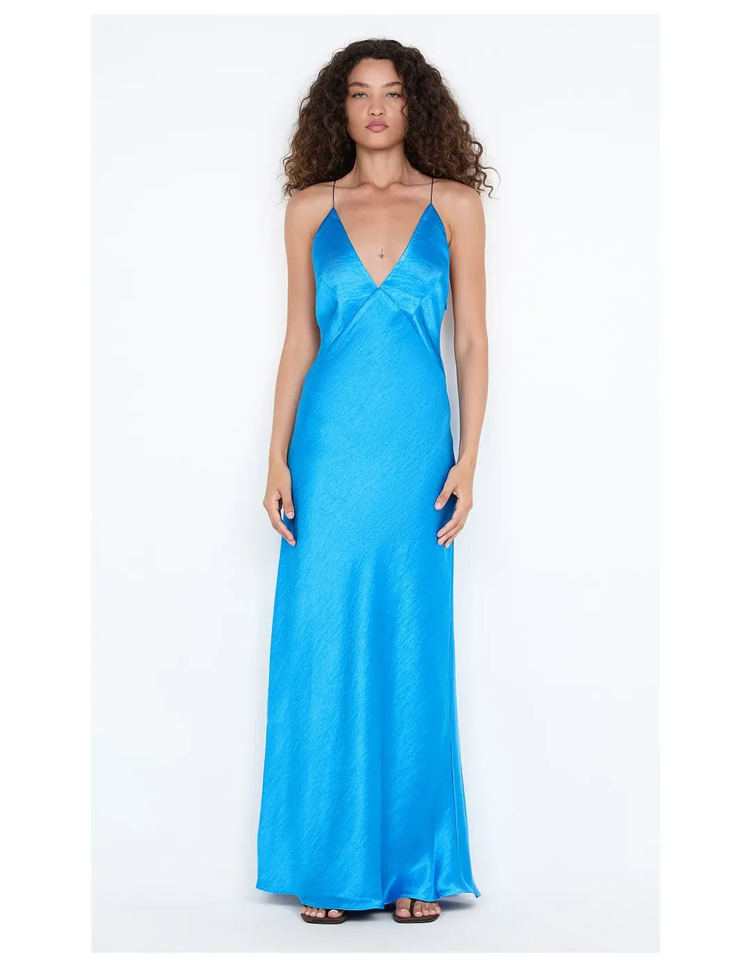 Bec + Bridge Ariahn Maxi Dress Size 6 AU Mid Blue for rent on The Volte - main image