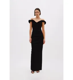 Rachel Gilbert Asha Taffeta Gown in Black Size 2/AU10 for rent on The Volte - image 1