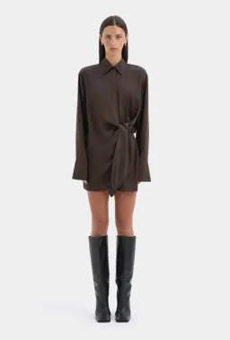 SIR SORRENTO SHIRT DRESS - SIR 2 CHOCOLATE for rent on The Volte - image 1