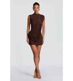 Baby Boo Mireya Mini Dress Plum Brown Size XS / AU 6  for rent on The Volte - image 1