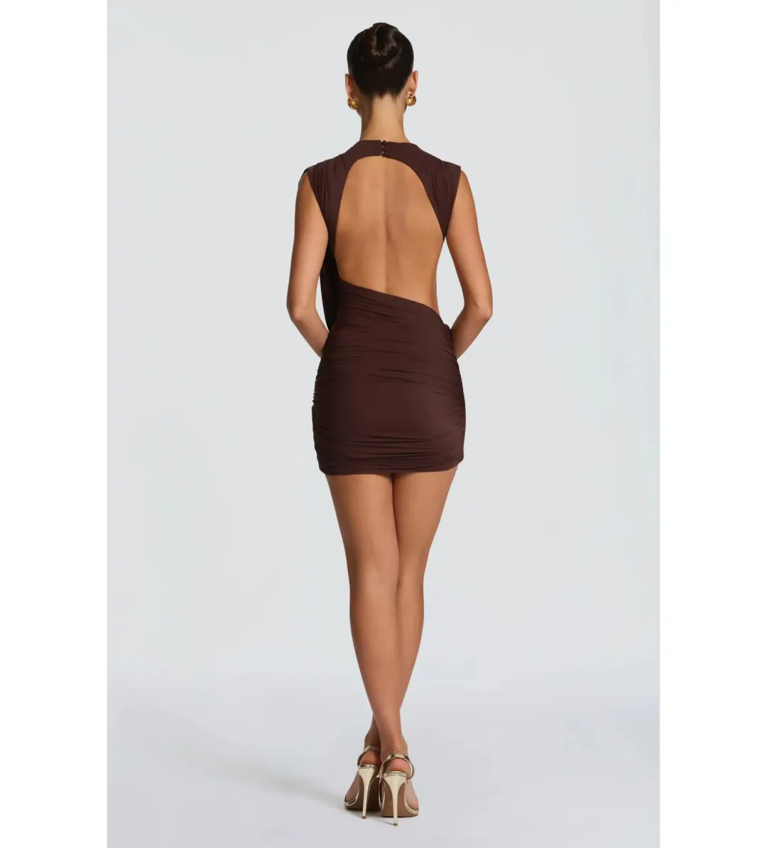 Baby Boo Mireya Mini Dress Plum Brown Size XS / AU 6  for rent on The Volte - main image