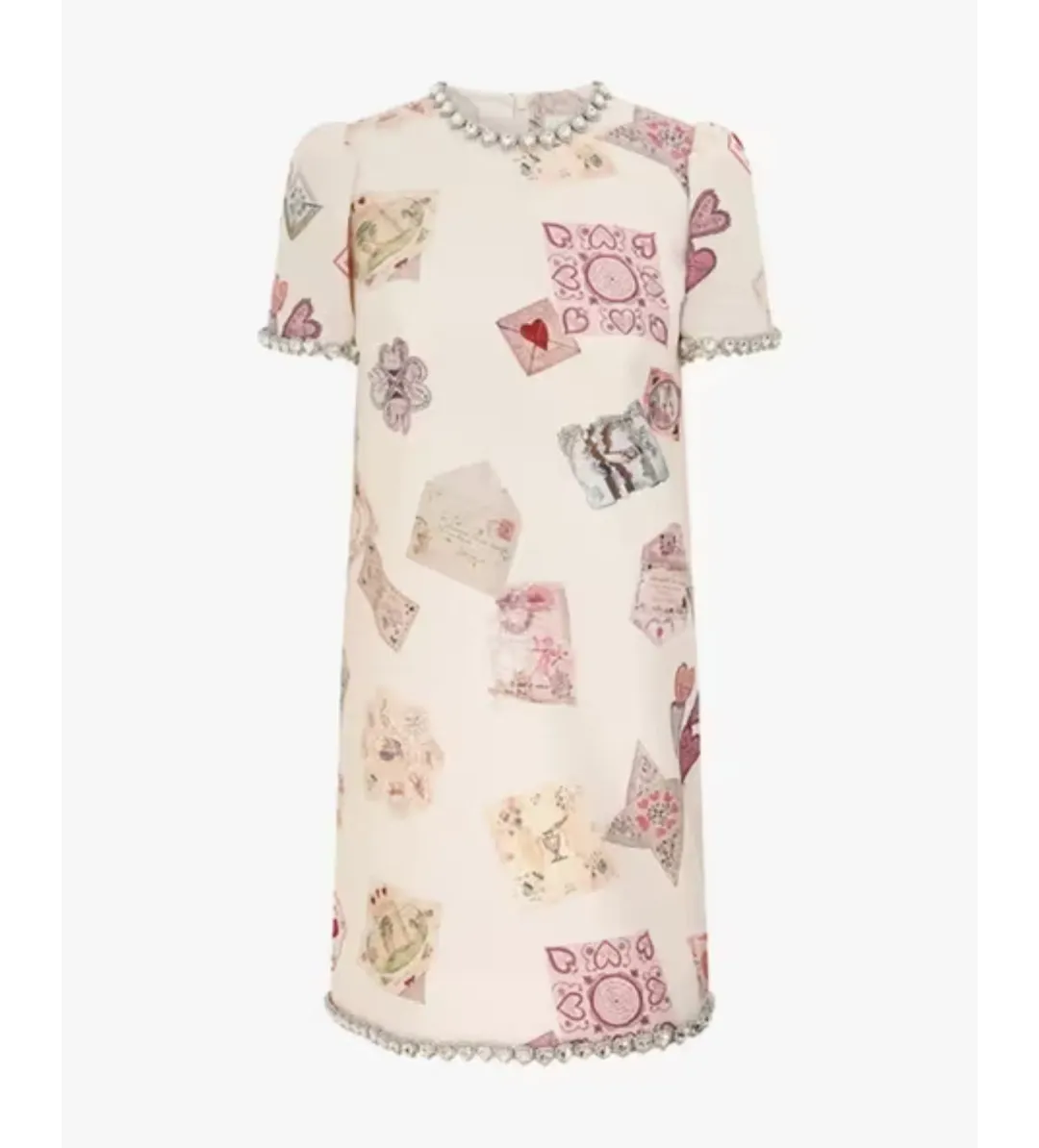 Zimmermann Hypnotic Jewelled Shift Mini Dress Print Size 10 for rent on The Volte - main image