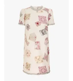 Zimmermann Hypnotic Jewelled Shift Mini Dress Print Size 10 for rent on The Volte - image 4