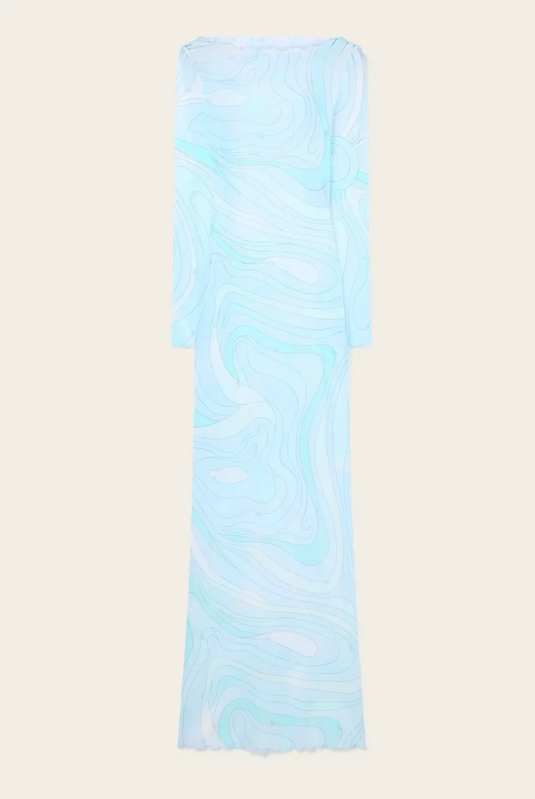 PUCCI - MARMO PRINT TULLE LONG DRESS for rent on The Volte - main image