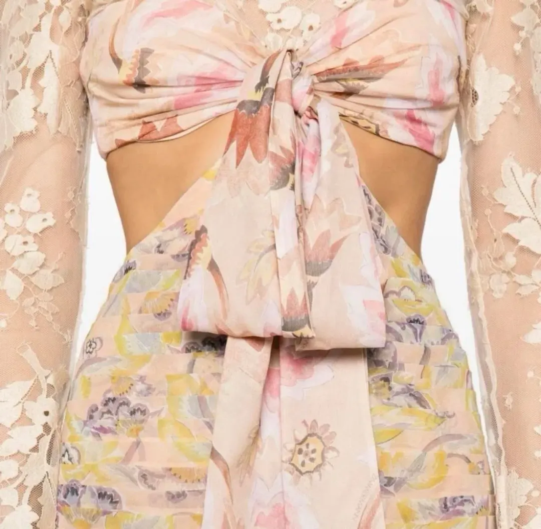 Zimmermann Eden flounce maxi dress size 1 for rent on The Volte - main image