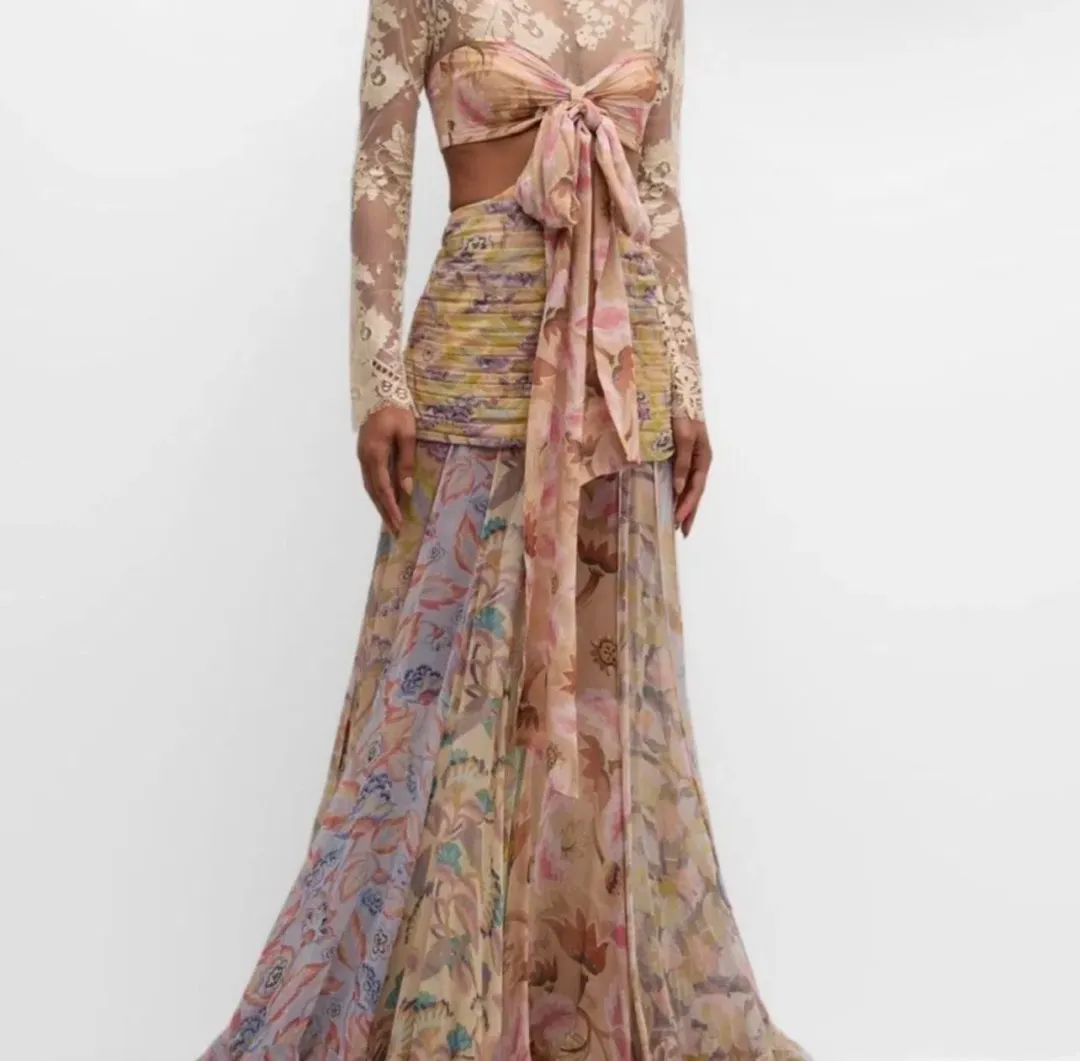 Zimmermann Eden flounce maxi dress size 1 for rent on The Volte - main image