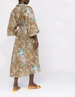 ZIMMERMANN CASSIA WRAP TIE MIDI DRESS SIZE 1/ AU10 for rent on The Volte - image 3