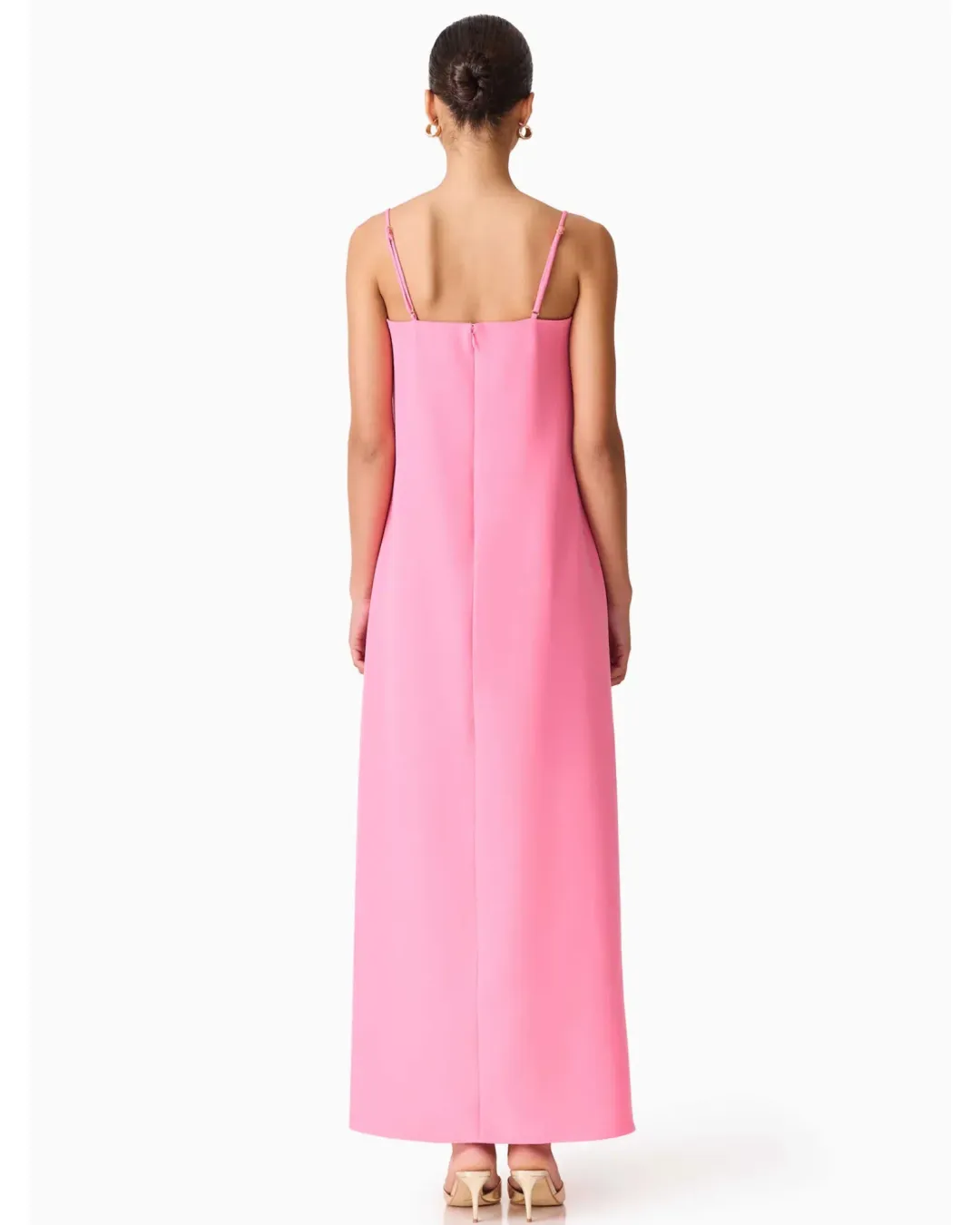Elliatt Nolana Floral Applique Gown Pink Size L for rent on The Volte - main image