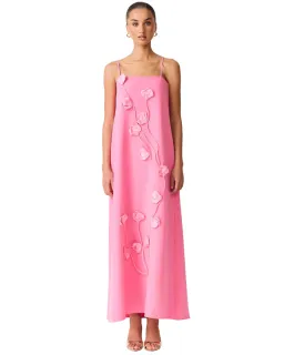 Elliatt Nolana Floral Applique Gown Pink Size S for rent on The Volte - image 2