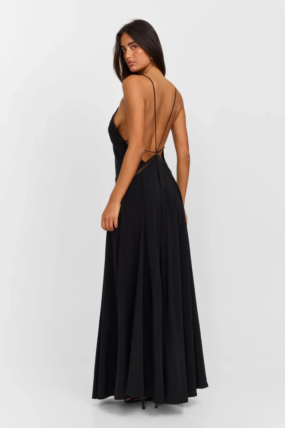 Sasha Therese, Posie Maxi Dress Black for rent on The Volte - main image