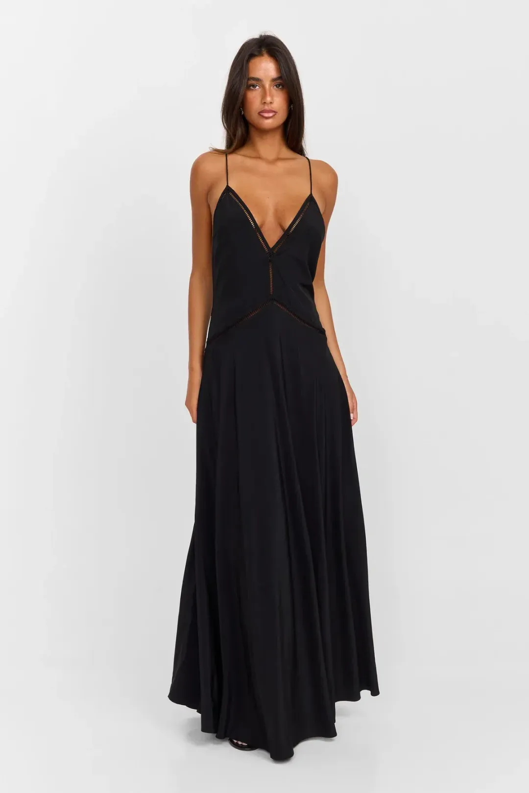 Sasha Therese, Posie Maxi Dress Black for rent on The Volte - main image