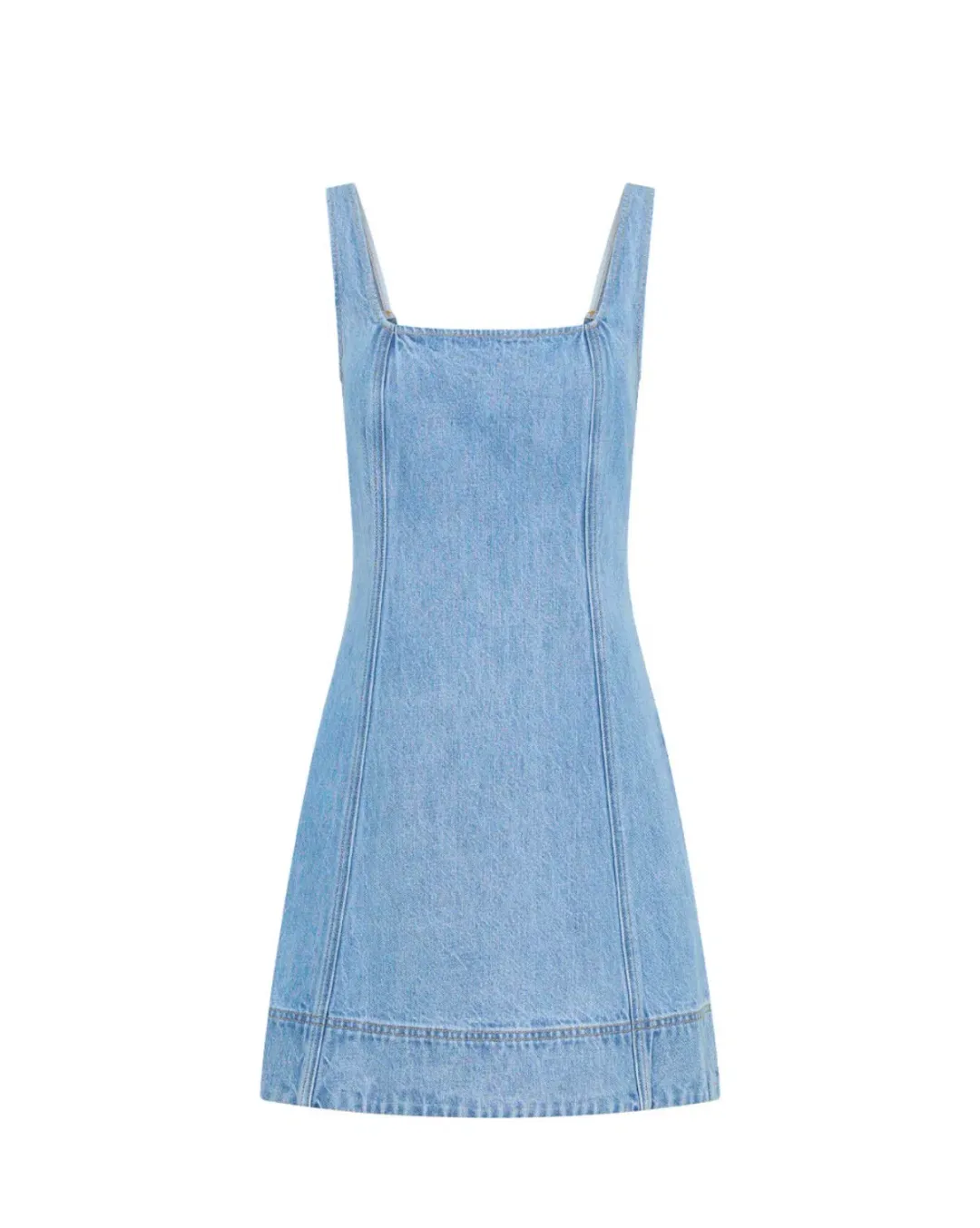 Kivari Oriana Denim Mini Dress size 12 for rent on The Volte - main image