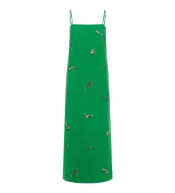 Alemais Wanda Embroidered Midi Dress Green Size 8 for rent on The Volte - image 4