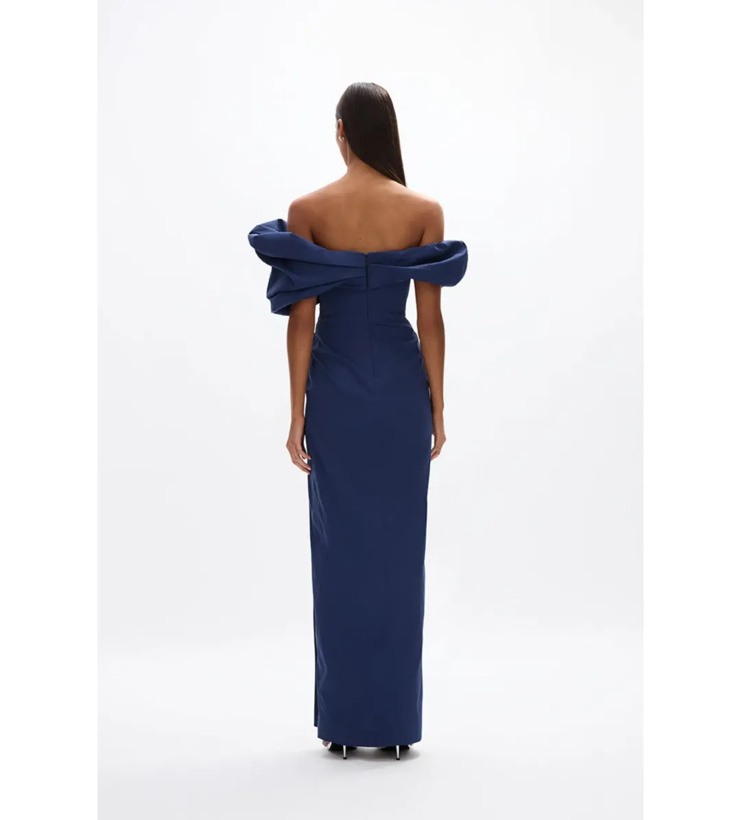 Rachel Gilbert Gia Gown in Navy Size AU10 for rent on The Volte - main image