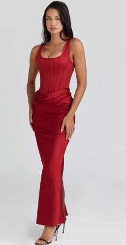 House of CB Kira Dress Red XS for rent on The Volte - image 1