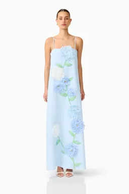 Elliatt Buttercup Maxi Dress in Blue M/10 AU for rent on The Volte - image 4