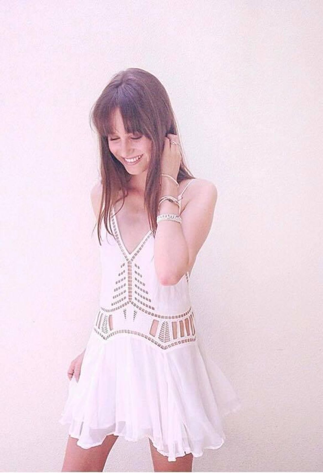 Magali Pascal Ivy Dress White Size XS  for rent on The Volte - main image